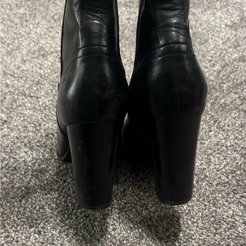 Frye Parker OTK Black Leather Boots - Picture 4 of 4